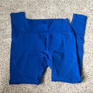 Blue Alphalete OG leggings- small- like new